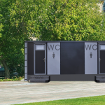 Модульный туалет в парке